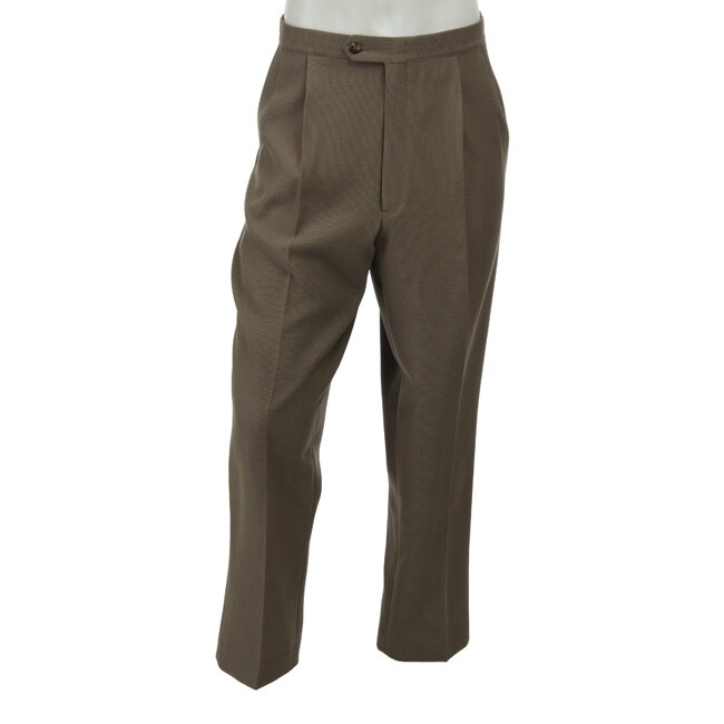 Sansabelt Men's Tan Tick Dress Trousers - Free Shipping On Orders Over ...