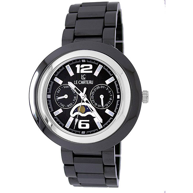 Le Chateau Womens La Serenada Black Ceramic Watch  