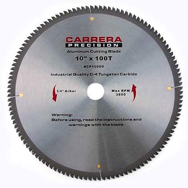 Carrera Precision 10 inch 100 T Carbide Tipped Circular Saw Blade