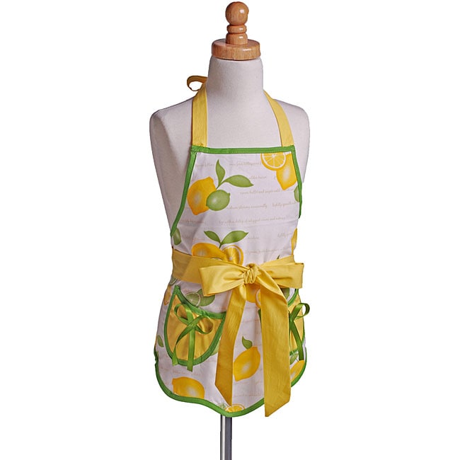 Girls Scalloped Luscious Lemons Apron  