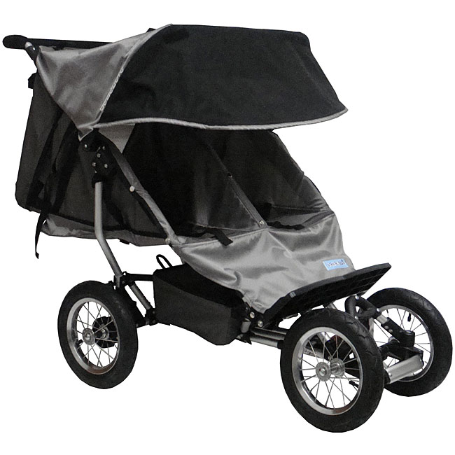 BeBeLove Double Jogging Stroller in Grey  