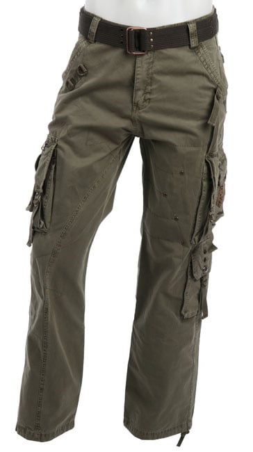 X Ray Men's Cargo Pants with Belt X Ray Jeans Casual Pants