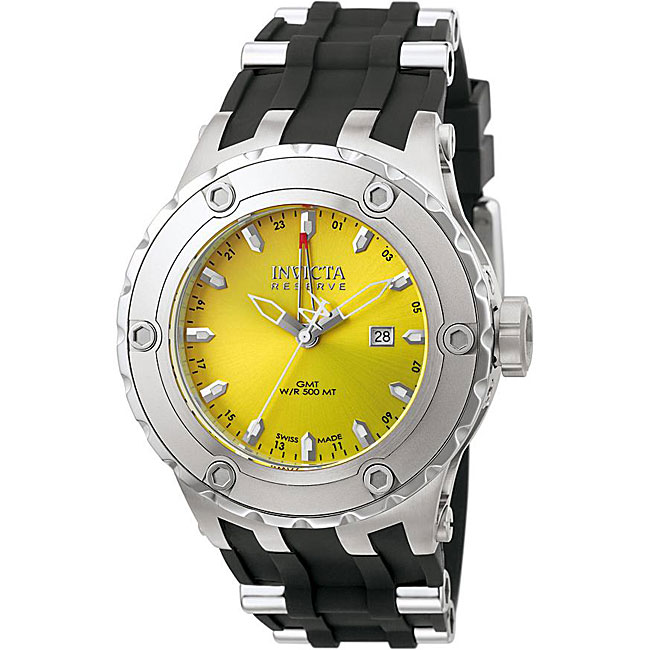 Invicta Mens Reserve Steel GMT Watch