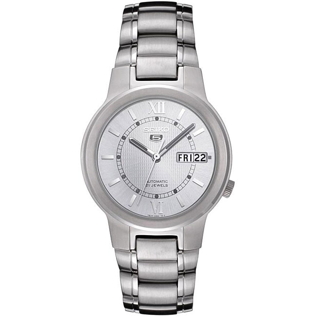   Mens Stainless Steel Silver Dial Automatic Watch  