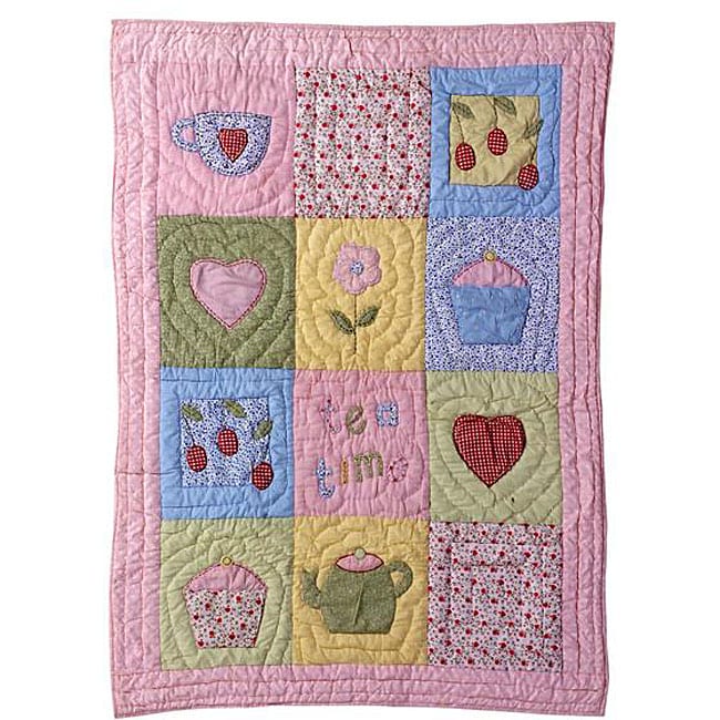 Tea Time 2 piece Twin size Quilt Set