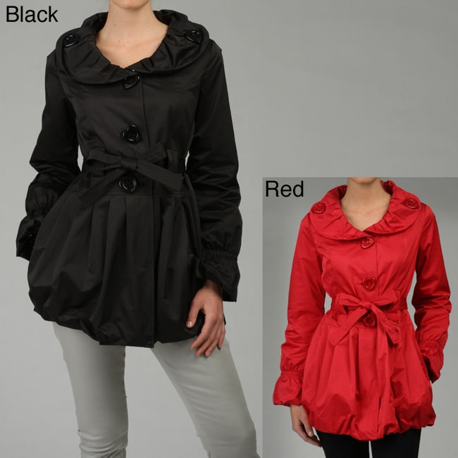 Betsey Johnson 3/4 sleeve Bubble Hem Jacket  