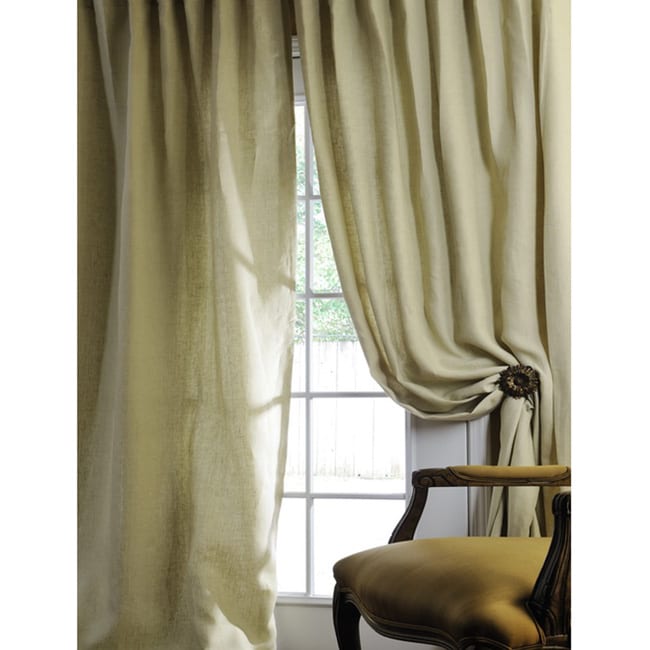 Signature Celadon Linen 120 inch Curtain Panel Curtains