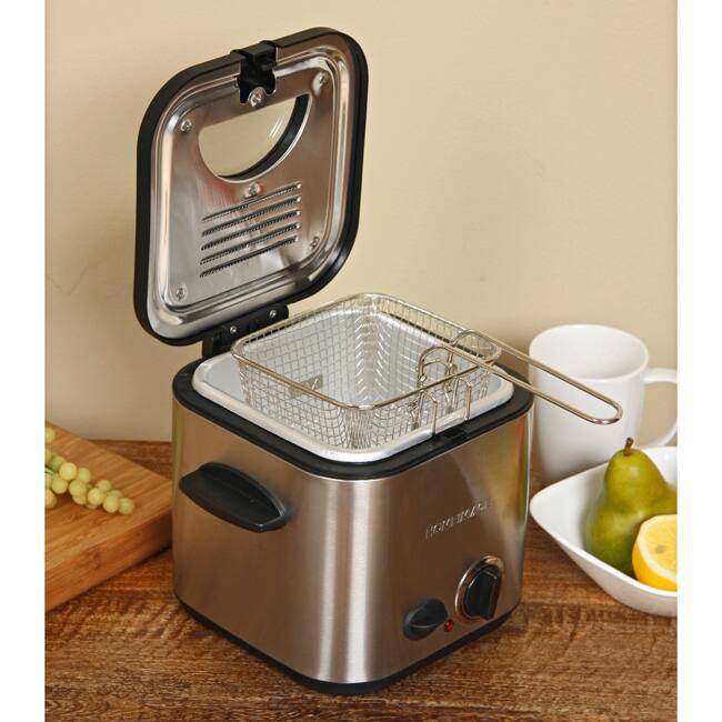 Home Image 1.2-liter Single Serving Mini Deep Fryer