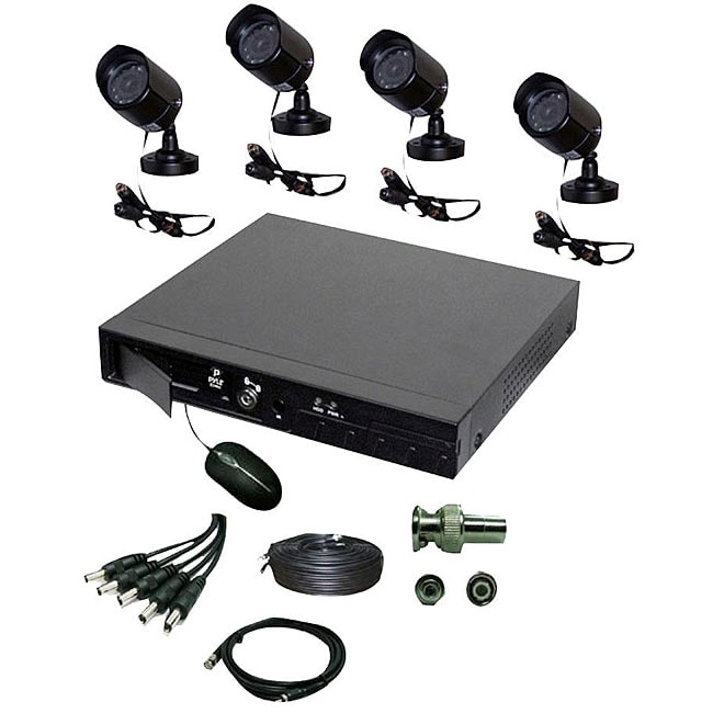 Pyle PHDVR40 4 channel 4 camera DVR Surveillance Kit  