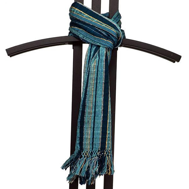 Backstrap Loom San Juan Iceberg Scarf (Guatemala)  