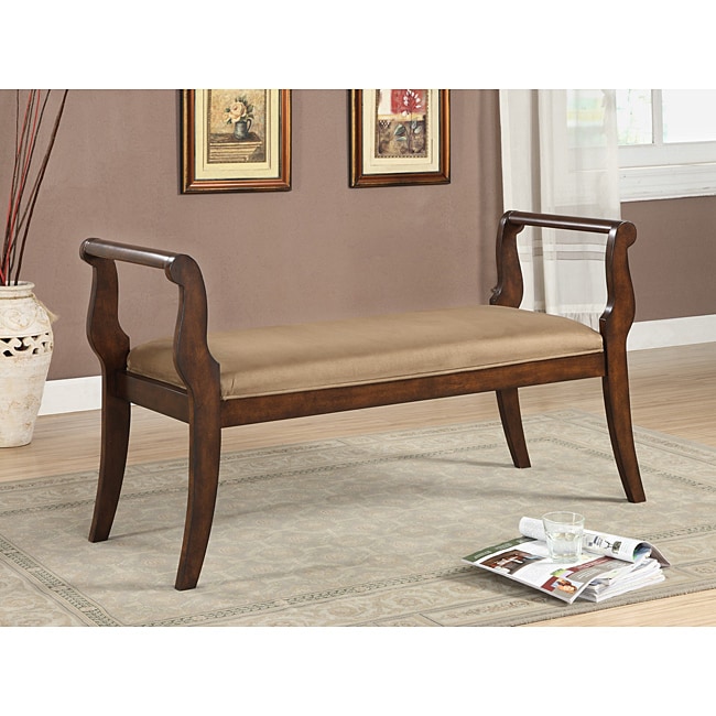 Wood European style Settee Bench  