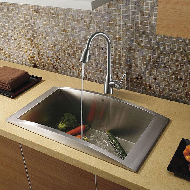 Shop Vigo Topmount Stainless Steel Kitchen Sink And Faucet Free