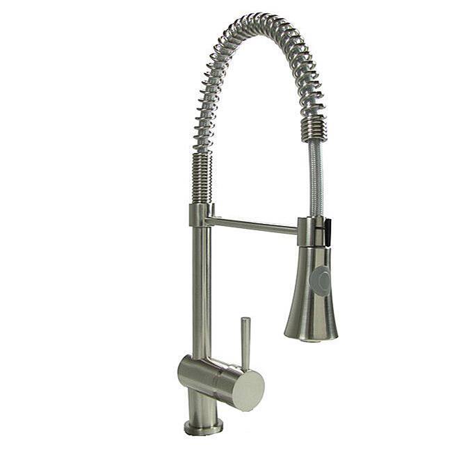 DeNovo Pulldown Brushed Nickel Kitchen Faucet