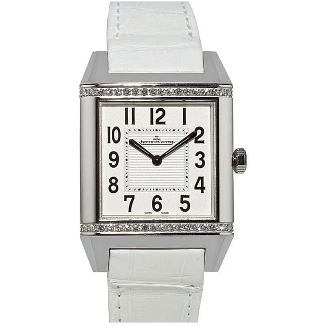 Jaeger LeCoultre Womens Reverso White Diamond Watch