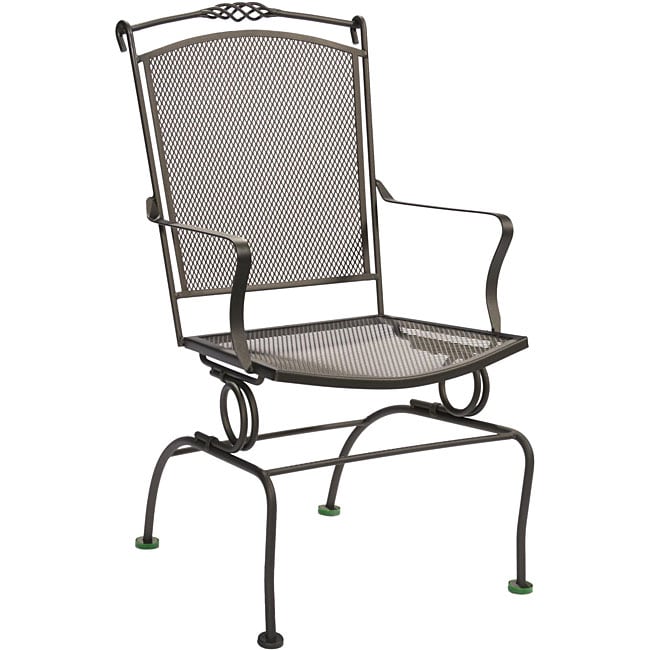 Ava Outdoor Spring Action Dining Chairs (Set of 2)  