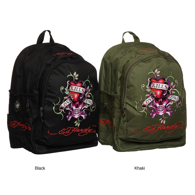 Ed Hardy 'Bruce' Love Kills Slowly Backpack - Free Shipping On Orders ...