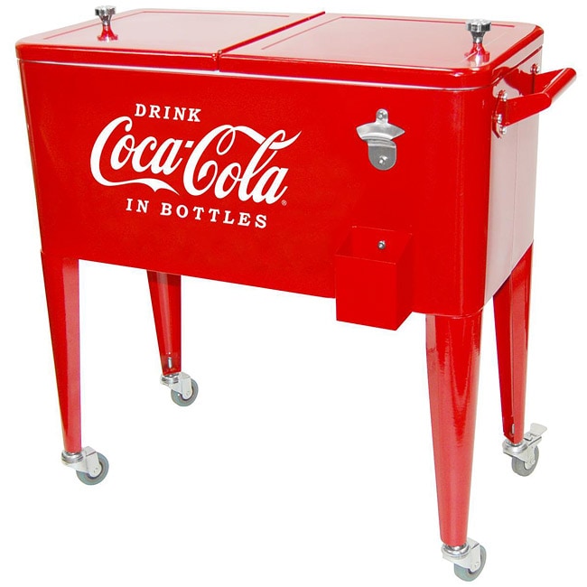 Coca-Cola Rolling Red Ice Box Cooler - Free Shipping Today - Overstock ...