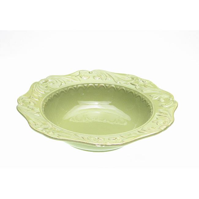 Certified International Firenze 14-inch Green Serving Bowl