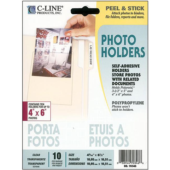 Clear 4x6 inch Photo Holders (Pack of 10) Compare $8.11 