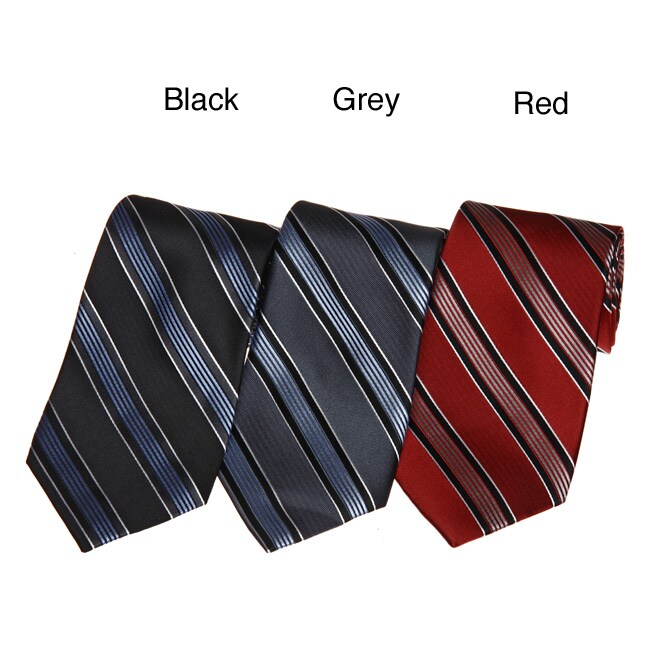 Perry Ellis Men's Portfolio Stripe Tie - 12677881 - Overstock.com ...