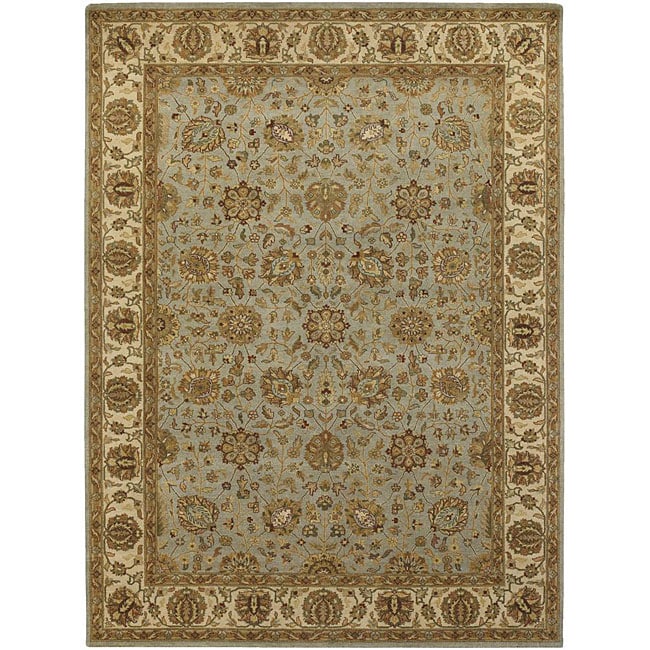 Hand-knotted Mandara Wool Rug (9' x 13')