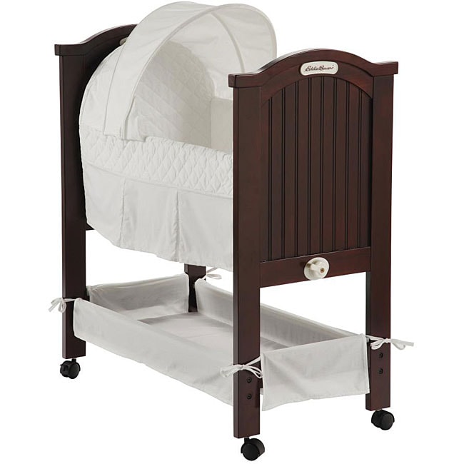 Eddie Bauer Classic White on White Rocking Bassinet Bed Bath Beyond 4787434