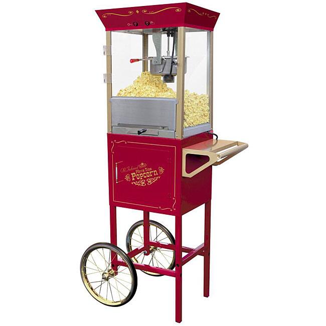 Nostalgia Old Fashioned Movie Time Popcorn Cart