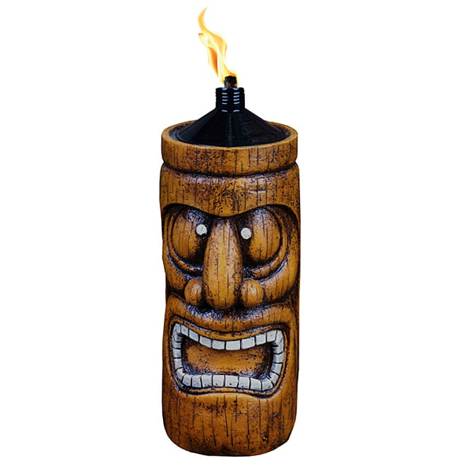 King Luau Deluxe Stone Resin Tabletop Torches (Pack of 2)   
