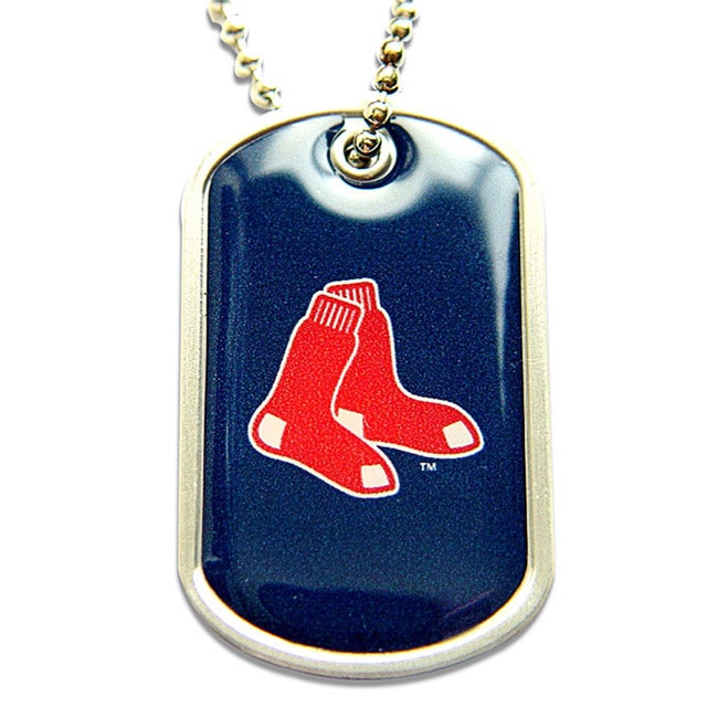 Shop Boston Red Sox Dog Tag Necklace Free Shipping On Orders Over 45