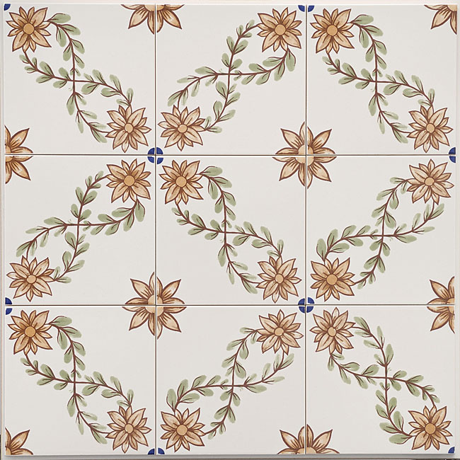 Odeleite Glazed Ceramic Wall Tiles (Case of 44)