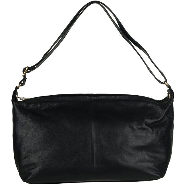 Made in Italy Cristian Leather Black Shoulder Bag  