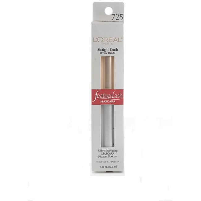 L'Oreal FeatherLash 725 True Brown Straight Brush Mascara (Pack of 4) L'Oreal Eyes