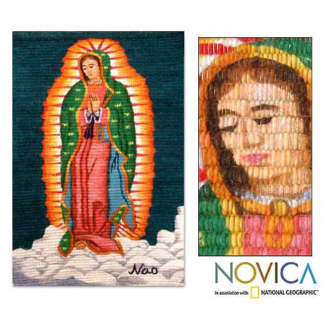 Wool 'Our Lady of Guadalupe' Tapestry (Peru)