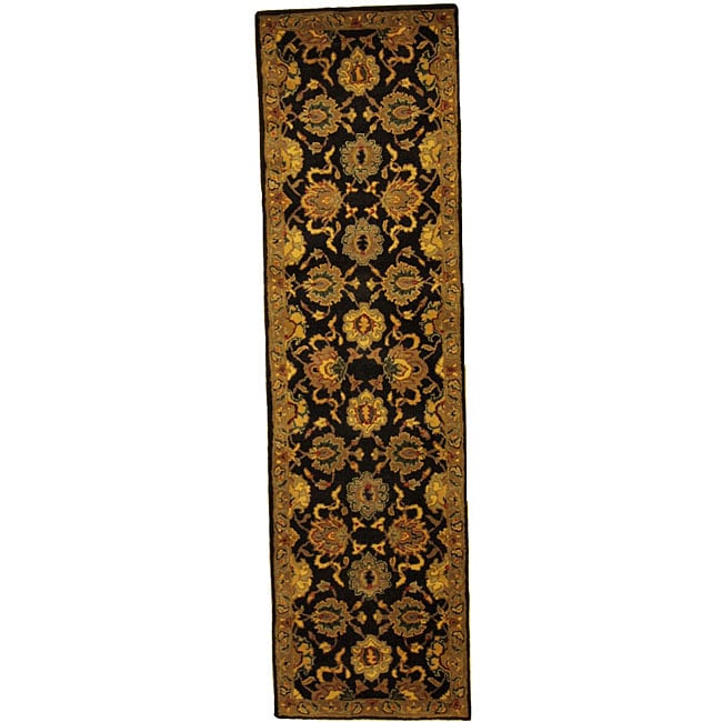 Hand tufted Black Oriental Runner (2'7 x 9') Runner Rugs