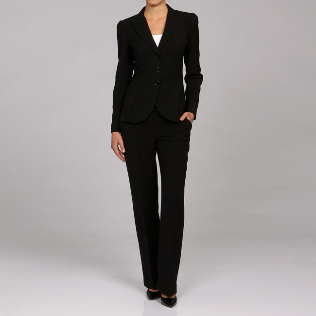 Calvin Klein Women's Notch Collar Pant Suit - 12707450 - Overstock.com ...