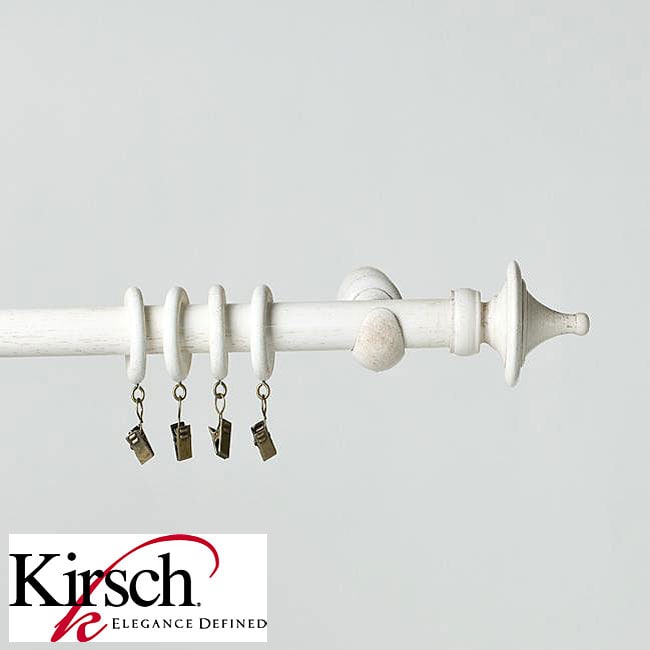 Kirsch Smooth Wood 6 foot Curtain Pole Set  