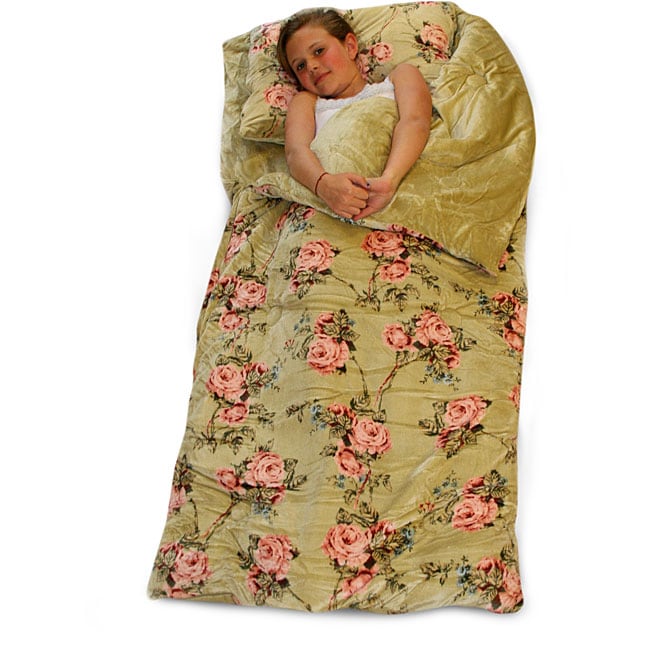Classic Vintage Floral Microluxe Sleeping Bag Free