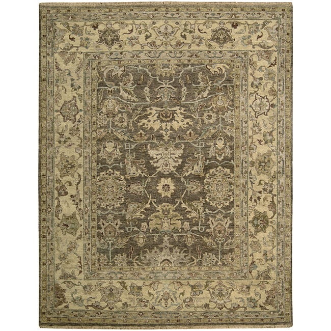 Nourison Hand knotted Tajik Brown Wool Rug (8'6 x 11'6) Nourison 7x9   10x14 Rugs