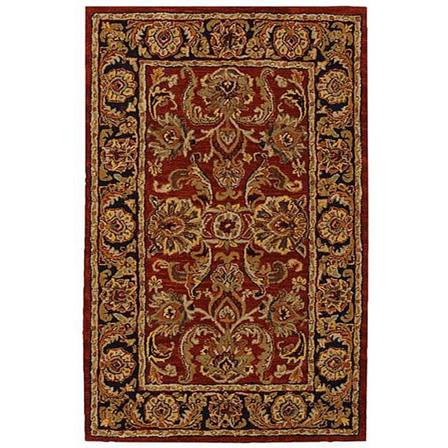 Hand tufted Caspian Red Wool Rug (36 x 56)