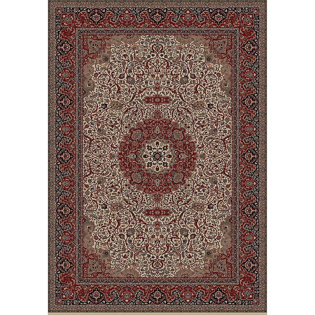 Isfahan Ivory Rug (7'10 x 11'2) Majestic 7x9   10x14 Rugs