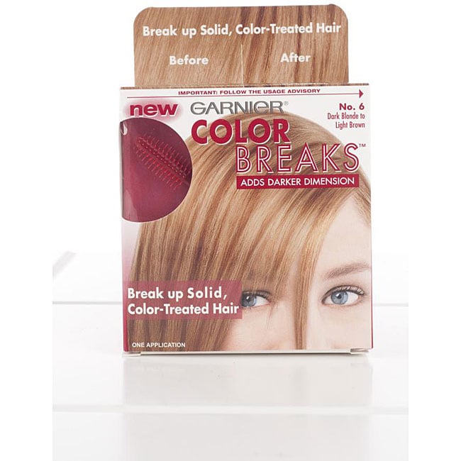 Garnier Color Breaks Number 6 Dark Blonde to Light Brown (Pack of 4