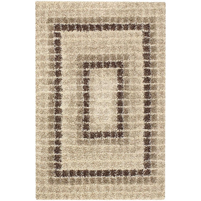 Visionaire Beige Geometric Rug (27 x 411)