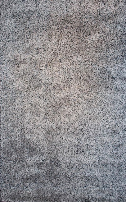Hand tufted Jensen Zebra Grey Shag Rug (5 x 79)