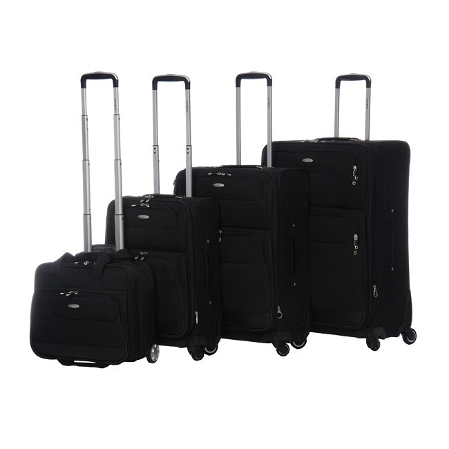 Samsonite 4-piece Black Spinner Luggage Set - Free Shipping Today - www.ermes-unice.fr - 12737105