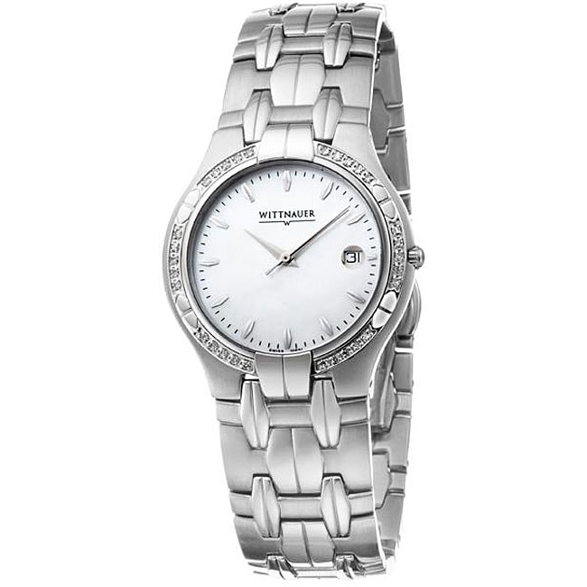 Wittnauer Men's Astor Diamond Bezel Watch - Overstock™ Shopping - Big ...