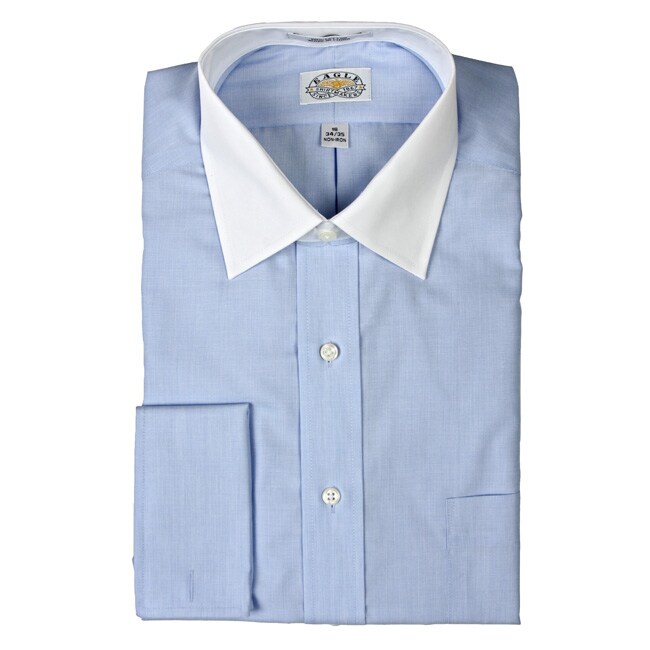 Eagle Men's Contrast Collar Dress Shirt - 12743800 - Overstock.com ...