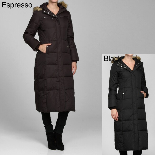 michael kors down coat with fur hood