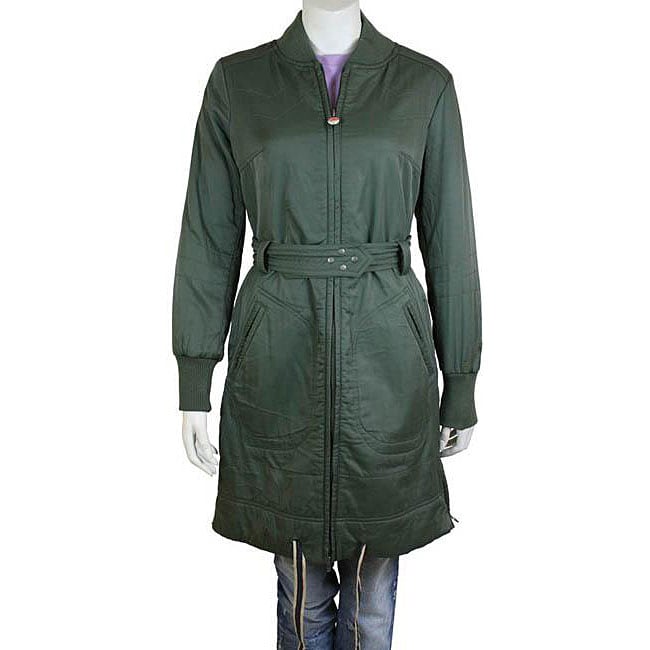 Diesel Womens Green Yuka Coat  