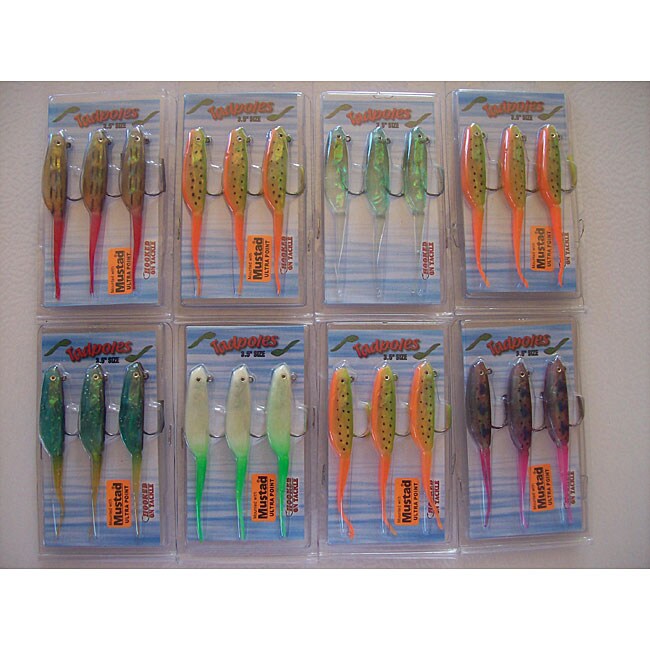 Tadpoles Assorted 24 piece Soft Plastic Lures Set  