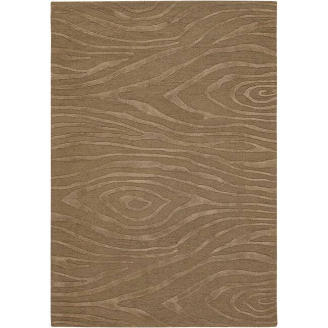 Hand-tufted Mandarae Brown Wool Rug (7'9 x 10'6)
